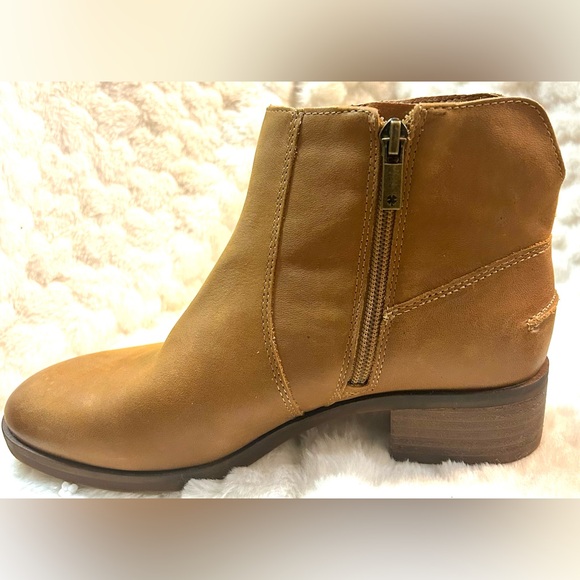 Lucky Brand Pedera Tan Leather Ankle Boots women’s size 6.5 - Picture 7 of 16